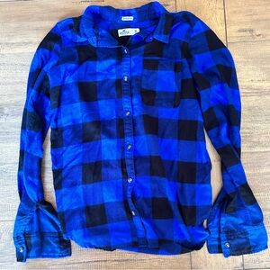 Hollister plaid button-down flannel